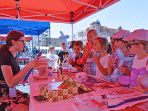 fotografie dětí na akci Hravě, jak žít zdravě
