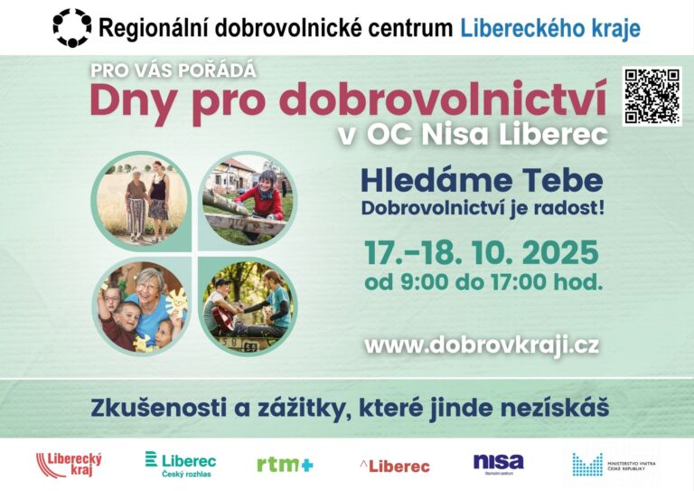 Dny pro dobrovolnictví 2025 – rodiny a děti při dobro-hře v OC Nisa Liberec