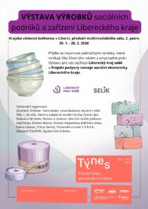 Plakát výstavy výrobků sociálních podniků a zařízení Libereckého kraje